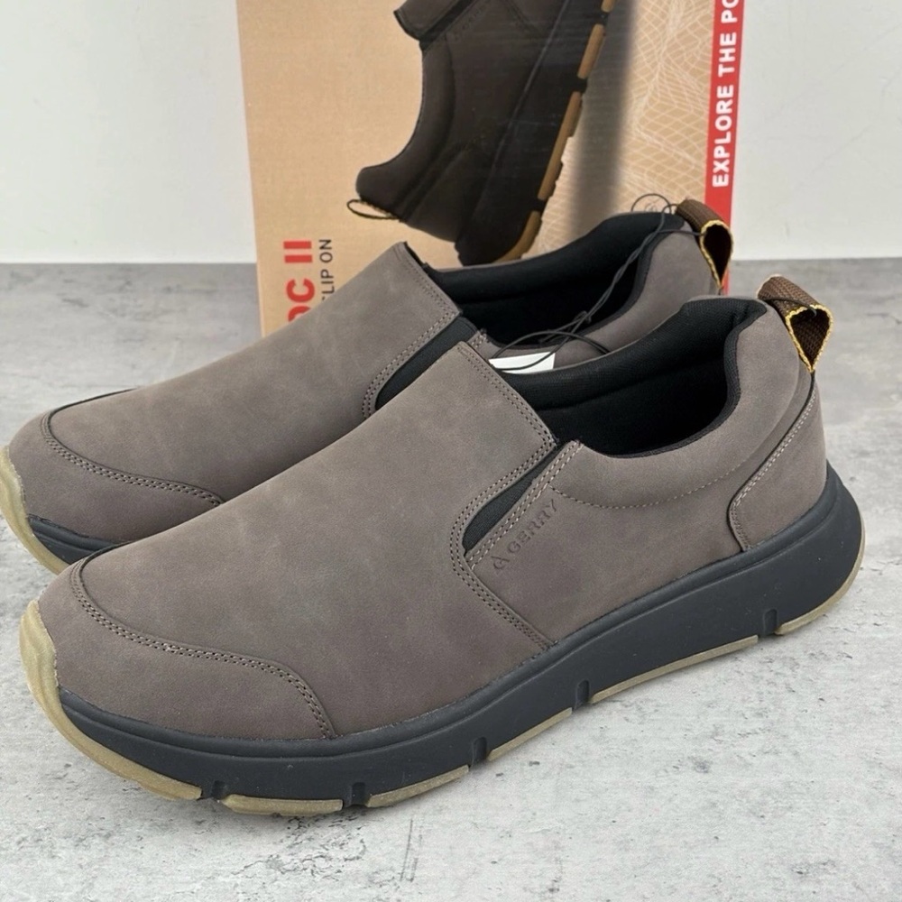 Gerry Moc II Men’s Easy Slip On Shoe, Brown Lightweight Size 9.5 NEW In Box